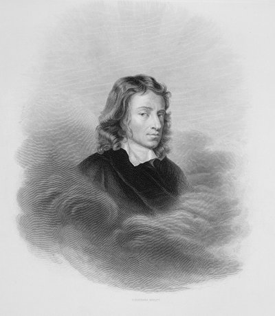 Portrait de John Milton (1608-74) gravé par l